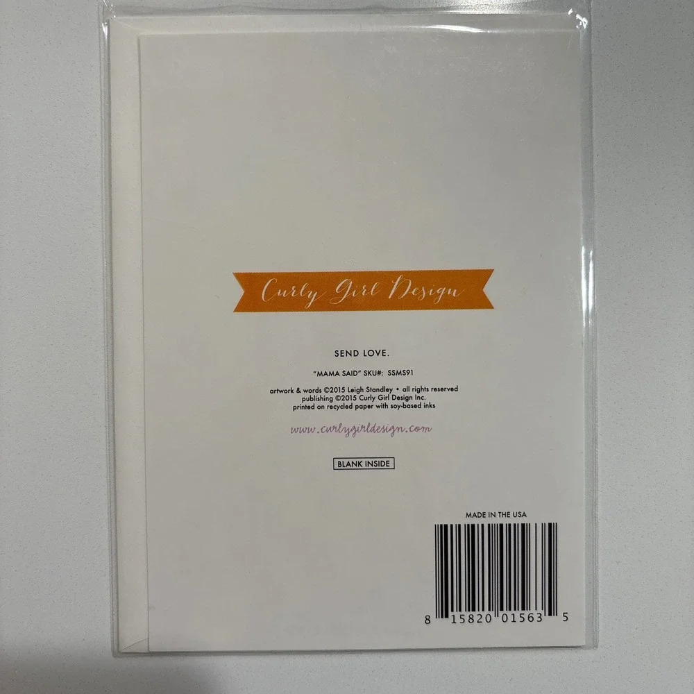 Curly Girl Design Greeting Cards Set Sentimental Umbrella Encouraging Hard Timed